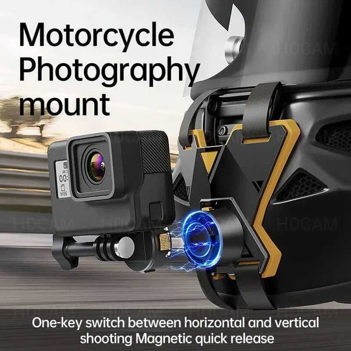 Монтаж за каска за GoPro Hero - DJI - Insta360 - GARV Chin Magnetix