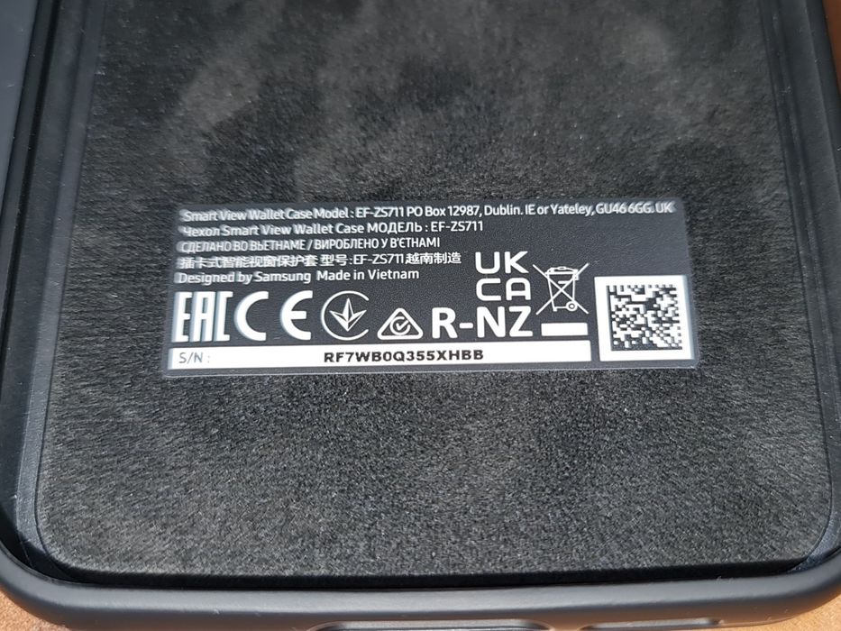 Husa flip activa originala Samsung Smart View Wallet Case S23 FE S711