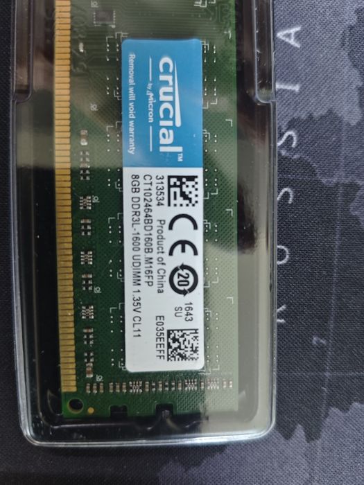 DDR3L 8gb оперативная память