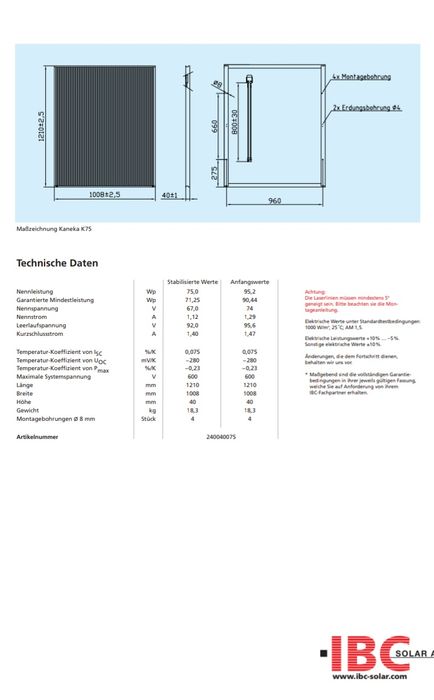 Vând Panouri fotovoltaice 75W și 240W