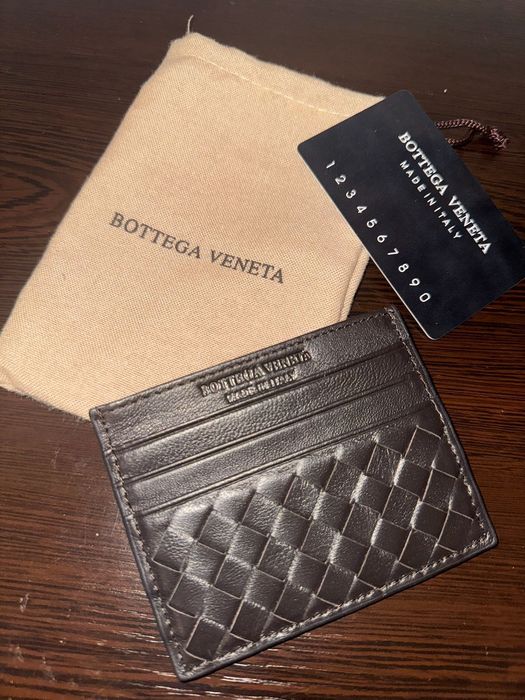 Cardholder/Кардхолдър на Bottega Veneta в кафяво и черно