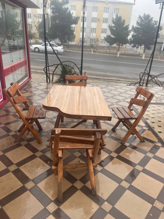 Деревянный Стол и стулья