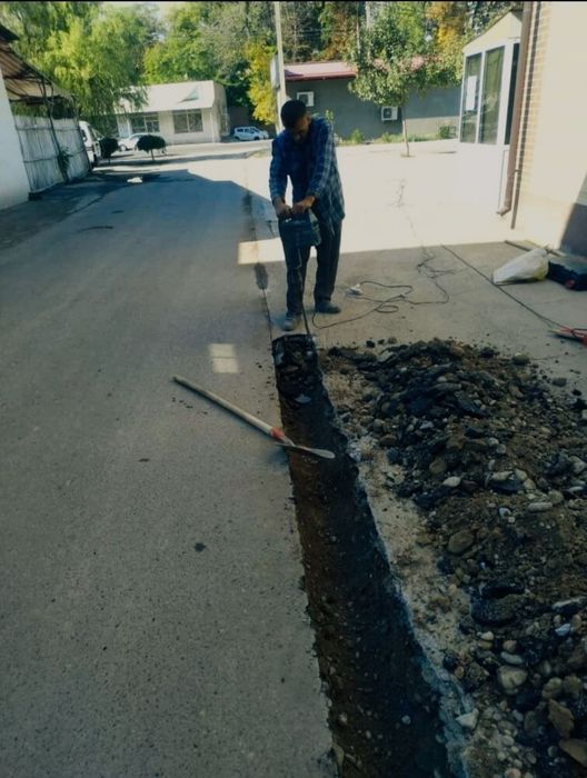 КАНАЛИЗАЦИЯ, ВОДОПРОВОД. сантехника. Копаем Траншея, Яма