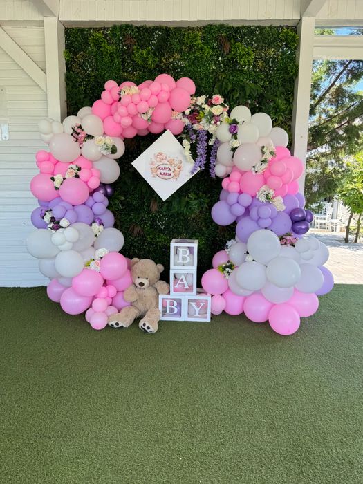 Decor nunta /botez/aniversari /arcada flori/arcada baloane