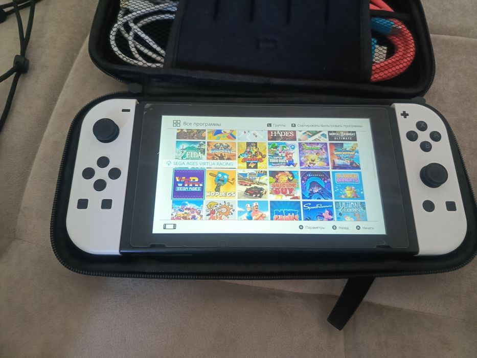 Nintendo Switch V2 +3 fleshka +oʻyinlar+garantiya