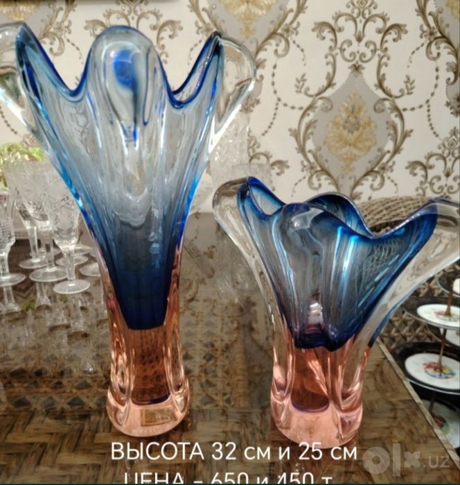 Разные вазы, Богема, Чехославакия.