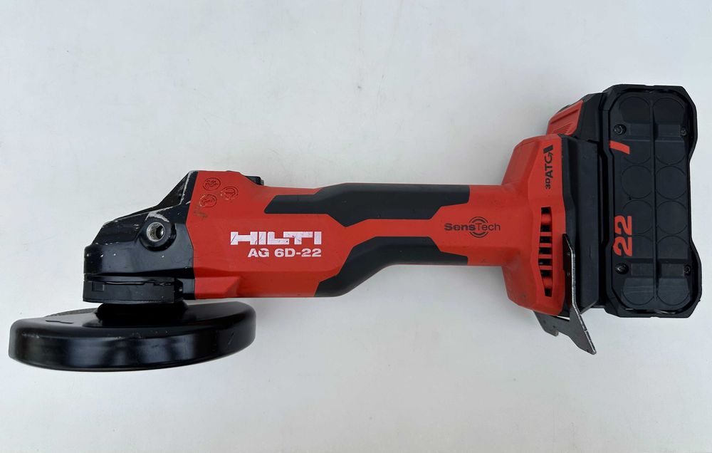 Hilti AG 6D-22 - Безчетков ъглошлайф с SensTech 2x22V 5.10Ah Nuron перфектен!