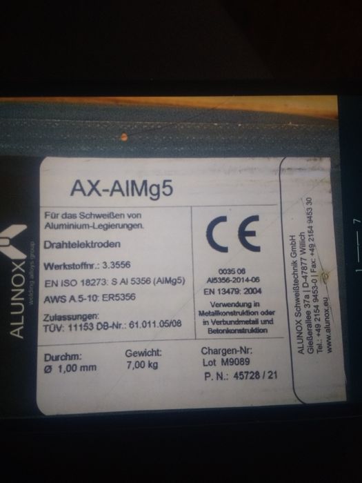 Vind rolă de Aluminiu 1mm 7 kg