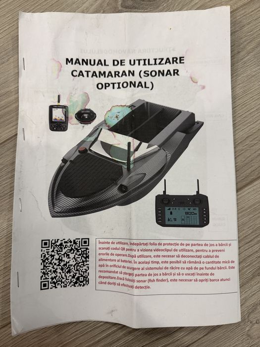Navomodel Catamaran cu Gps,pilot automat si sonar