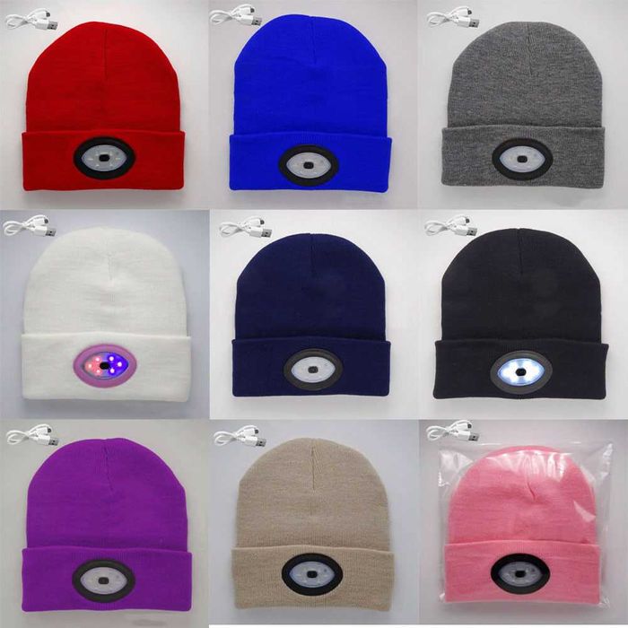 Sapca cu 6 Leduri reincarcabila cu USB! Albastru inchis! Noua!