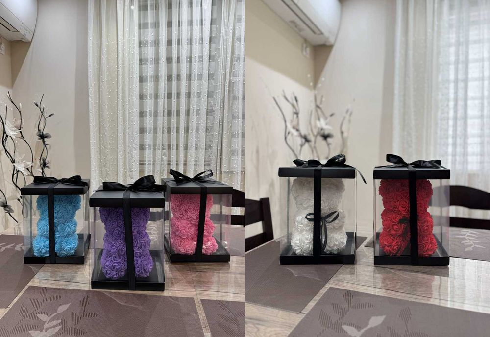 НОВО! Специален подарък за Свети Валентин - Мече от рози