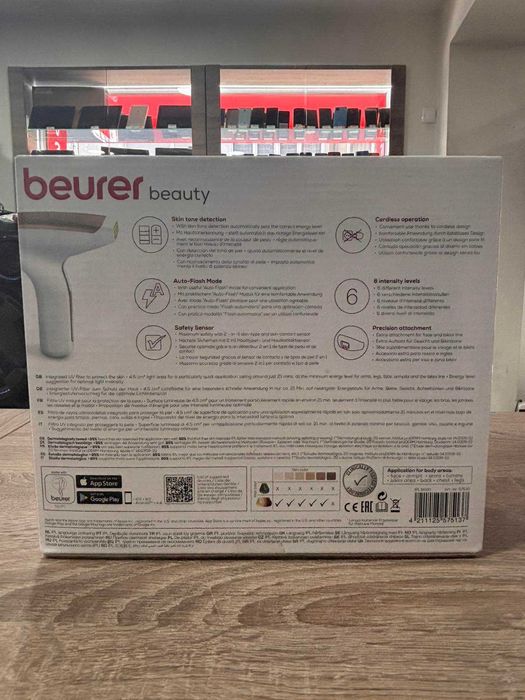 Епилатор, Beurer Velvet Skin Pro, 300 000 импулса Като Нов