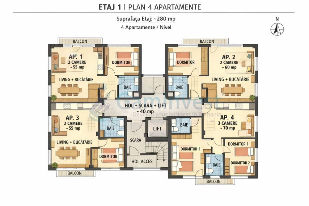 Teren cu PUZ aprobat pentru bloc Oradea,Centrul Civic,Gaminvest, V4111