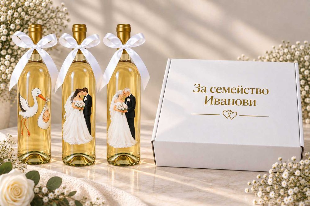 Бутилки за наричане – ръчна изработка, подходящи за подарък
