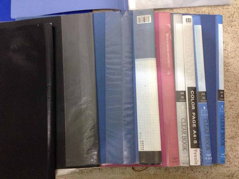 Папки, регистратор, скоросшиватель б/у