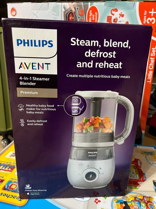 Aparat de gatit cu abur si blender 4in1 Philips Avent Premium SCF883/01