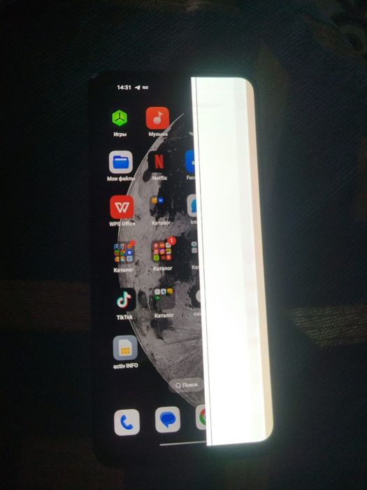 Oppo a74 белая послоса