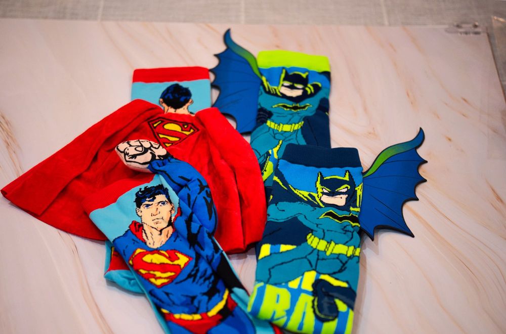 Детски чорапи Супермен с 3D ефект