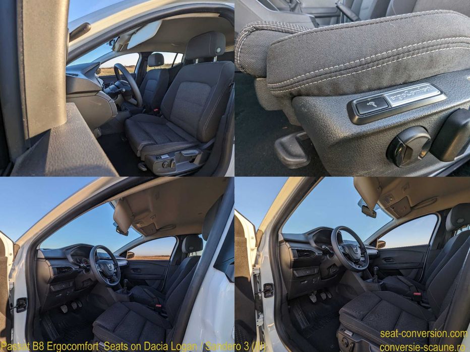 Sistem adaptare scaune de Passat B8 Ergocomf pe Logan Sandero 3 2020+