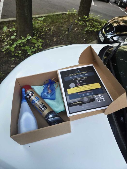Kit Detailing Interior Auto AutoCurat - K2 + Odorizant Premium