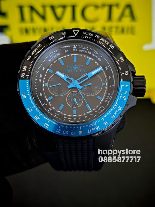 INVICTA Aviator blue/black 50 mm, Инвикта нов ръчен часовник