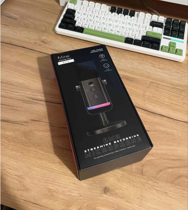 Микрофон Fifine AM8 white белый