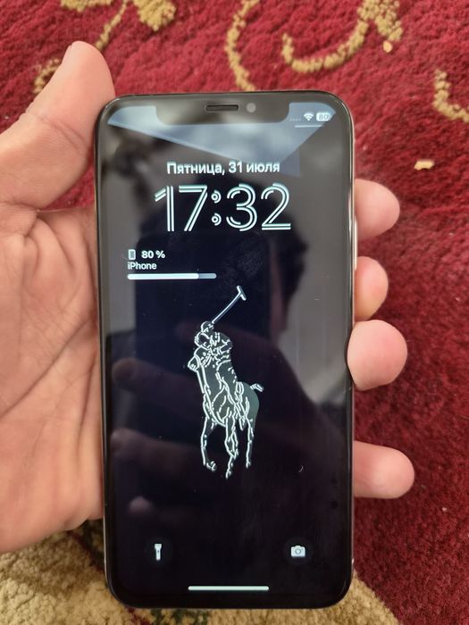 Iphone X 256 pamiti  telfoni ekrani almashkan