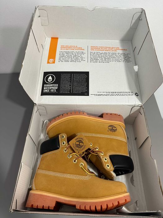 Ghete Timberland Premium 6in Wheat Nubuck, mar 37