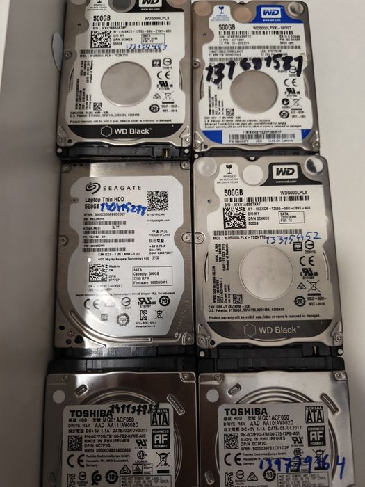 Vand HDD-uri de laptop de 500 GB ieftin si cu viata 100%