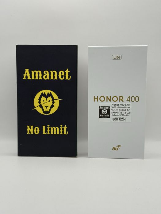 Honor 400 Lite 256GB / 8GB Sigilat Garantie 12 Luni , AMANET NO LIMIT