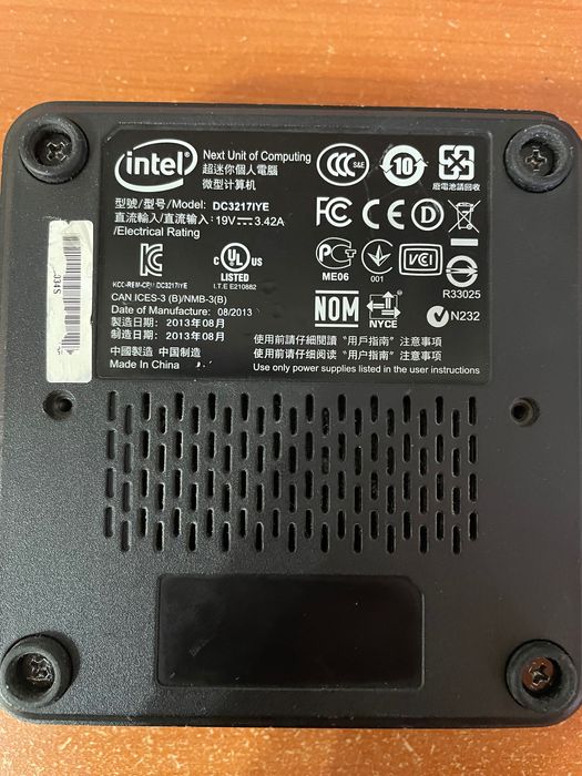 Intel NUC Home assistant OS preinstalat