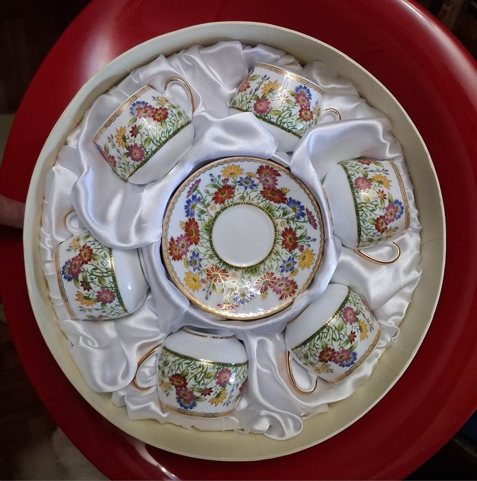 Чашки кофейные. Япония, 24 карат золото. Новые