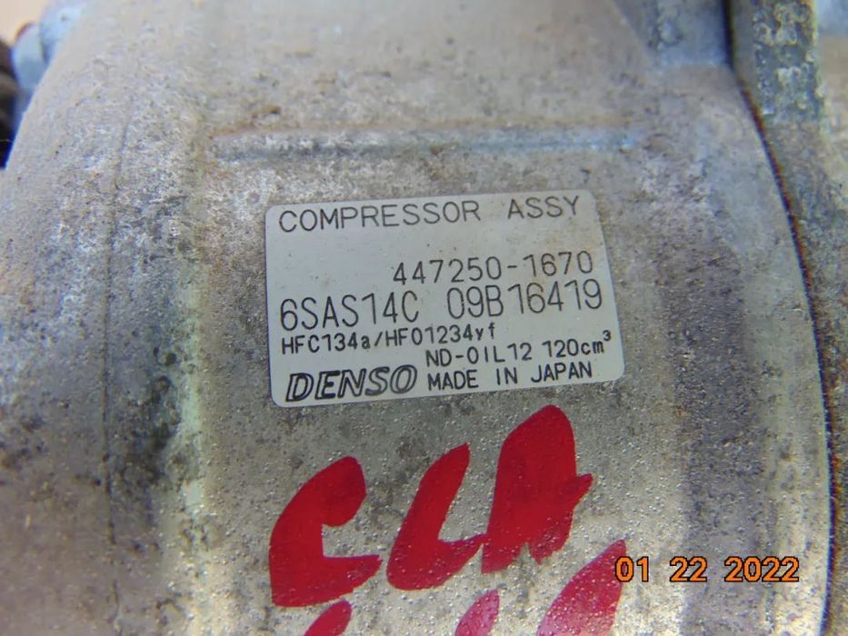 Compresor clima mercedes CLA 1.6 benzina w156 x156 GLA x246 W256 W176 W177 w117 x117