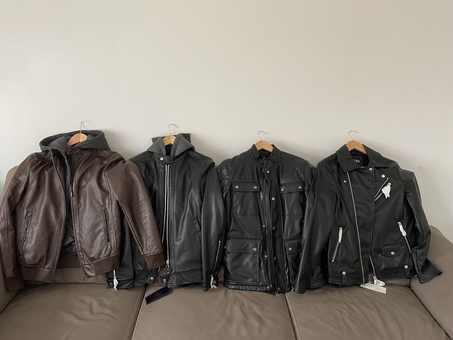 Geaca Piele faux Zara Man