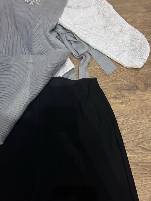 Zara черен клип рипс сет