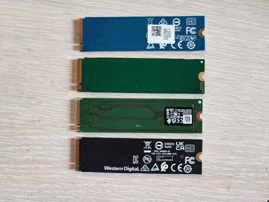 NVMe SSD 512GB Gen3 x4 и Gen4 x4 (Micron, WD, Samsung)