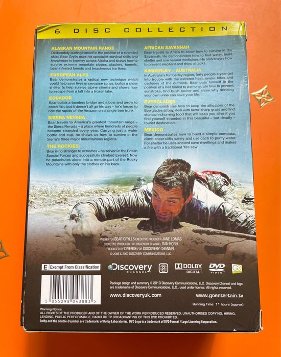 Bear Grylls Колекция 6 DVD Born Survivor
