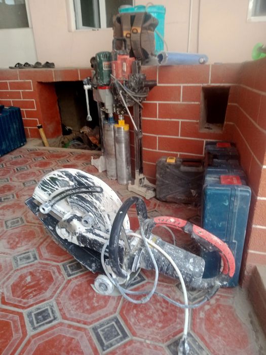 Алмазний бур битон тешамиз ва кесамиз