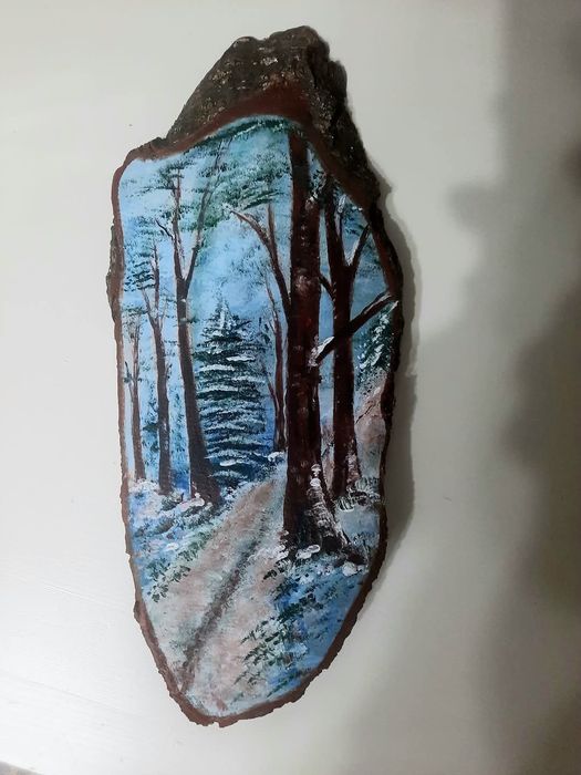 Pictură pe lemn ...