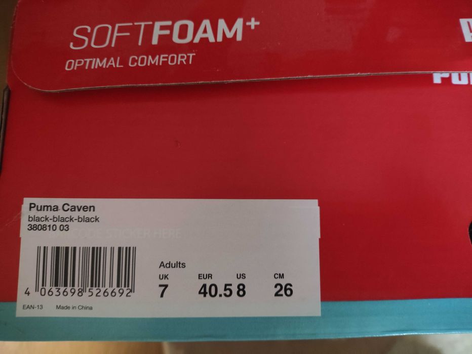 Puma Caven Black размер 40.5