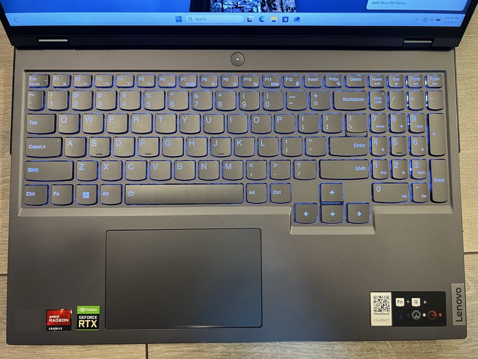 Laptop Gaming Lenovo Legion 5 Pro 16ARH7H AMD Ryzen 9 6900HX RTX 3070TI 32Gb ram DDR5 1Tb SSD Samsung 2k 165Hz