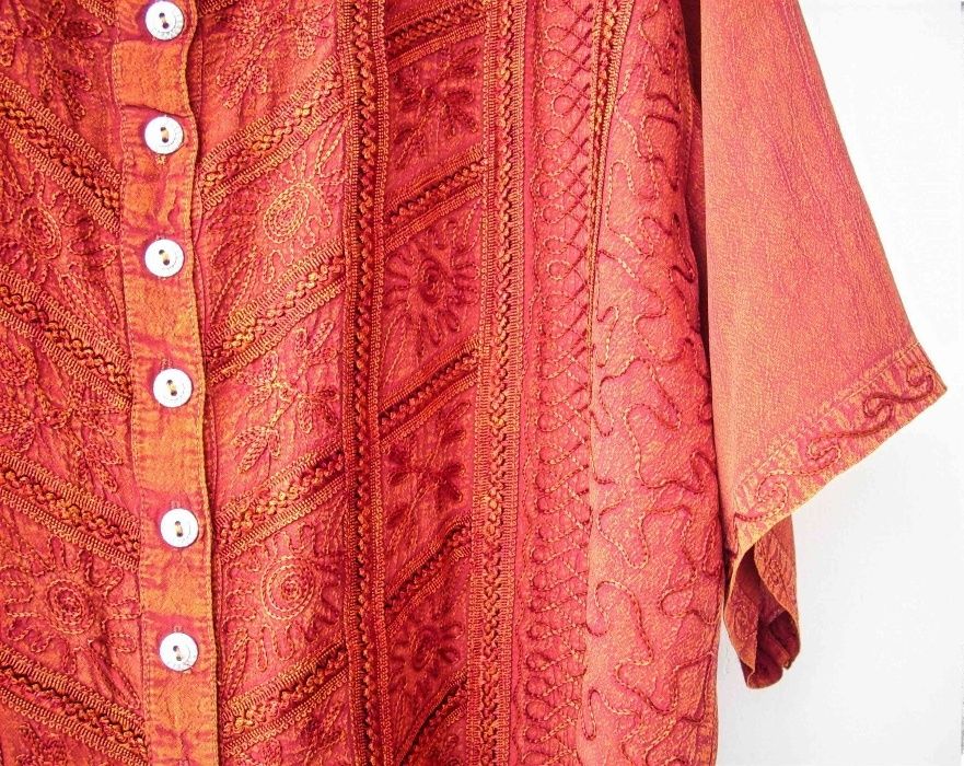 Дамска блуза бродерия къс ръкав