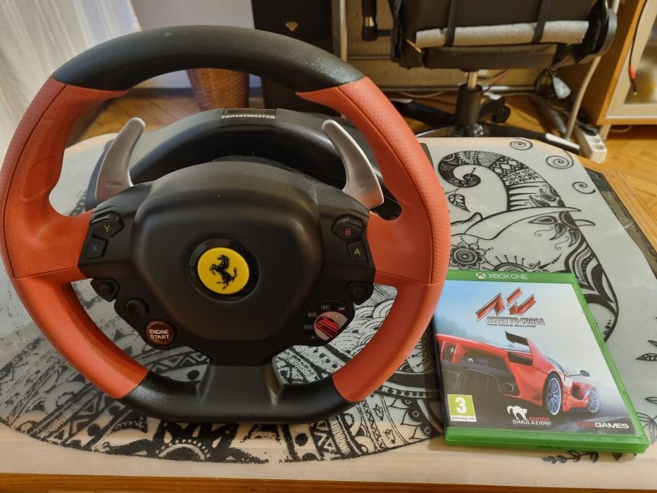 thrustmaster ferrari xbox волан с педали