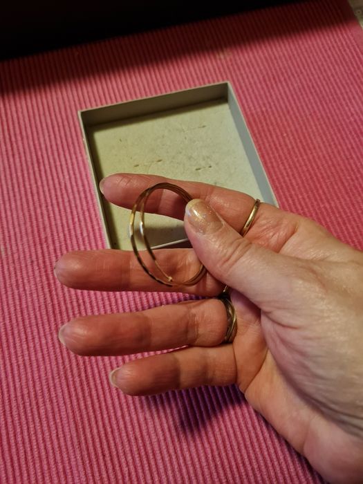 Cercei creole din aur 375/9k