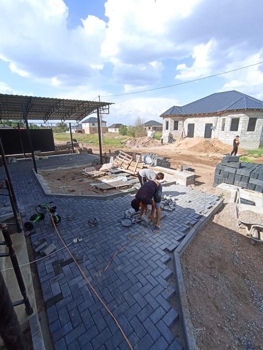 Укладка брусчатки