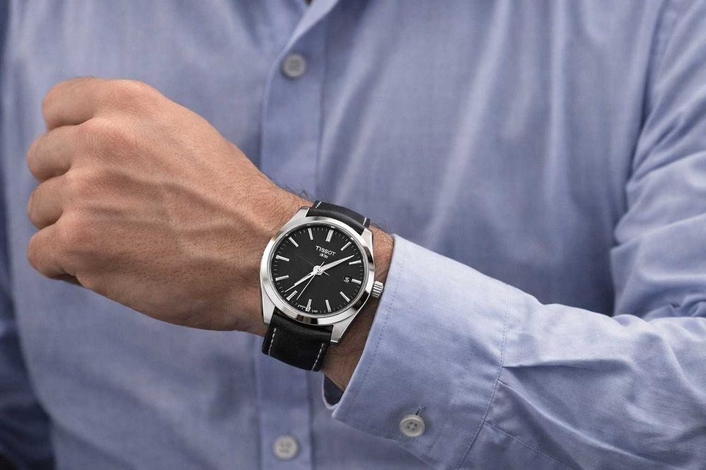 Tissot Gentleman Swiss Safir Ceas Barbati Nou Cutie Factura Garantie