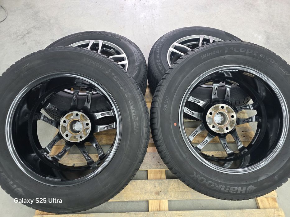 Лети джанти 17ки 5х114.3 Renault + зимни гуми 225/65/17 Hankook