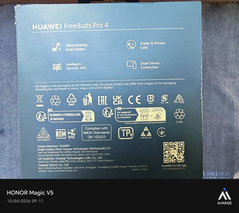 Căști Huawei Buds 4 pro și Tehnică Az100 ambele Hires and Ldac