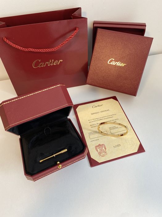 Brățară Cartier LOVE Slim 17 Gold 24K