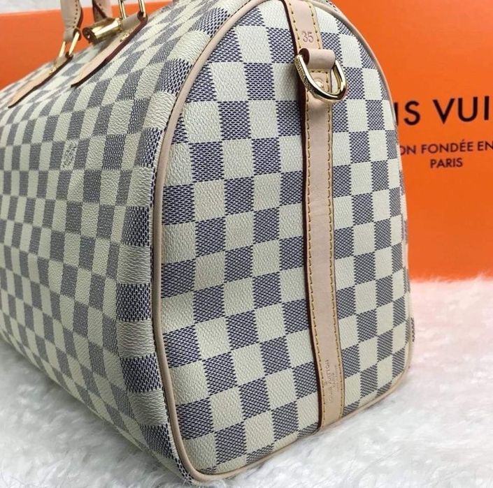 Geanta damă Louis Vuitton model Speedy Medium, 35cm L,saculet,eticheta